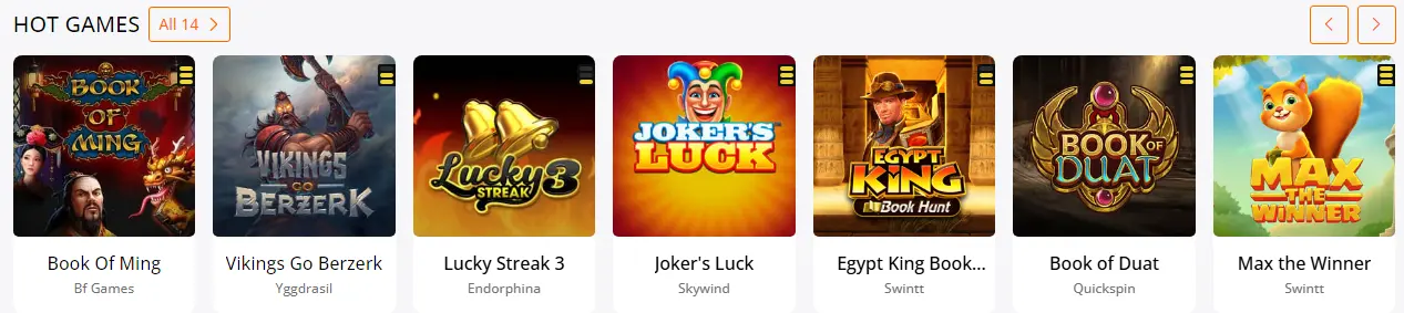 Automaty online w kasynie Betsson